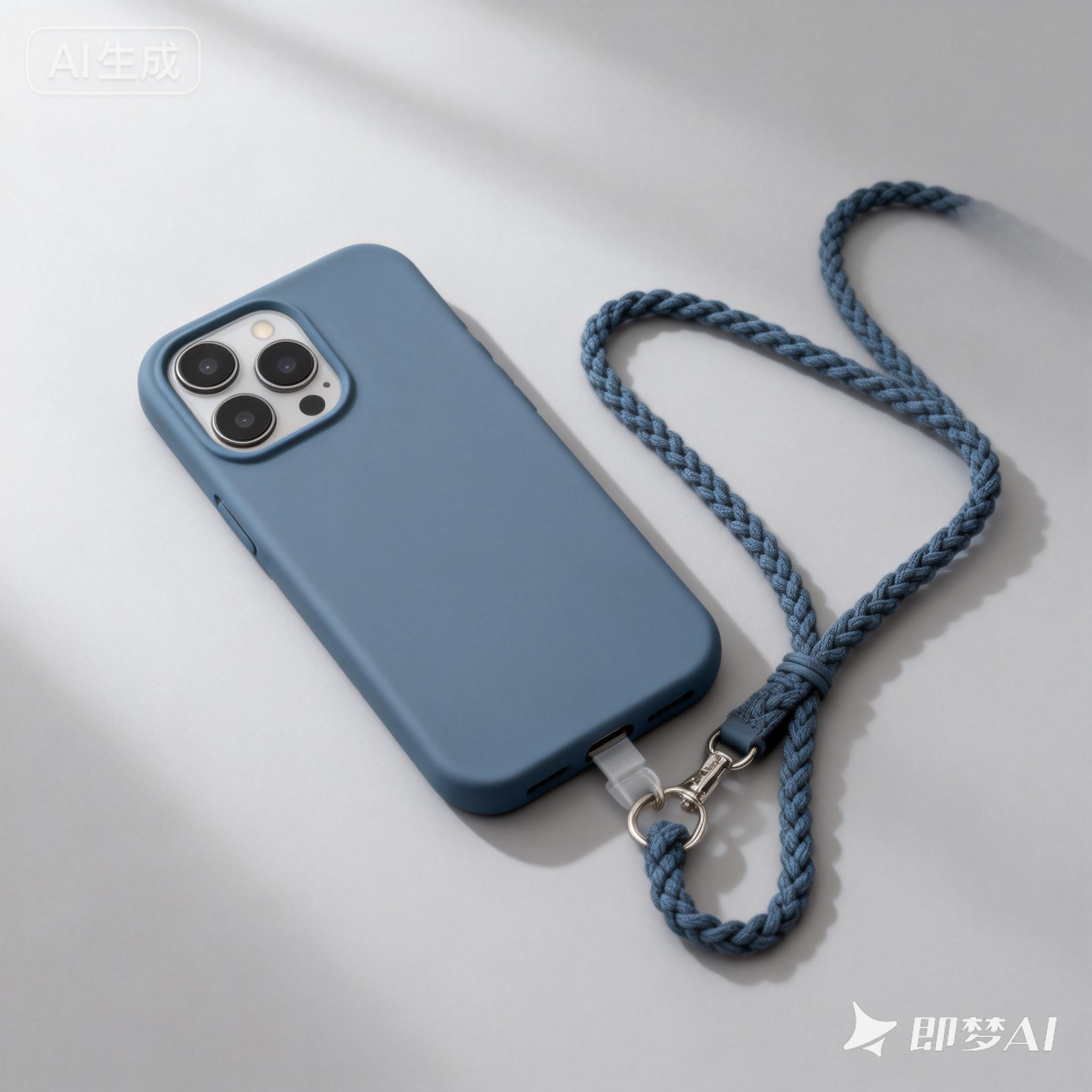 4 Pack Phone Lanyard - with 21.65 inch Adjustable Neck Strap Phone Strap, 1 Clear Phone Clip Phone Thether Tab, Anti-Theft Crossbody Lanyard for Smartphones